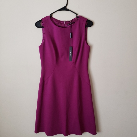 Elie Tahari Trudy Dress Raspberry - Picture 5 of 6